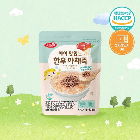 [Bebest] Kid-Friendly - Korean Beef Vegetable Porridge 150g