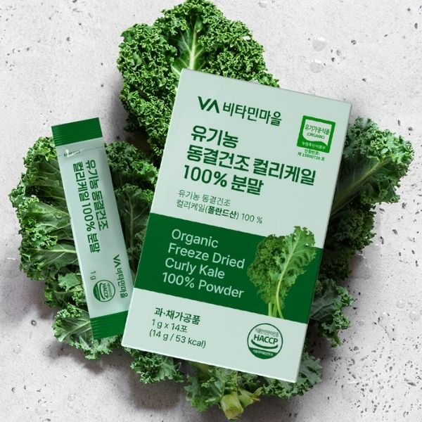 [Vitamin Village] Organic Freeze-Dried Curly Kale Powder (1g × 14 Sticks)