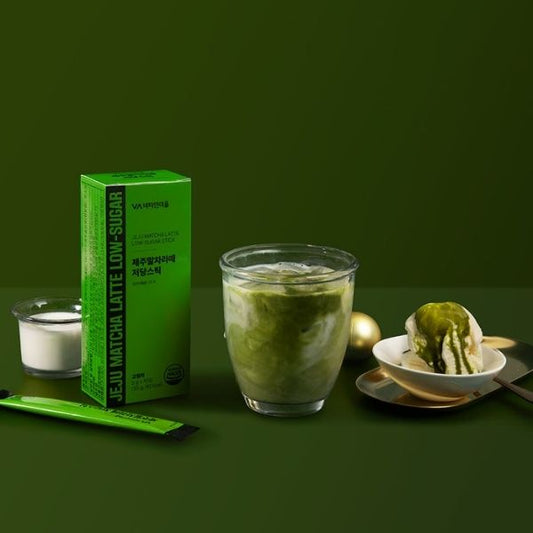 [Vitamin Village] Jeju Matcha Latte Low-Sugar Sticks (5g × 10 Sticks)