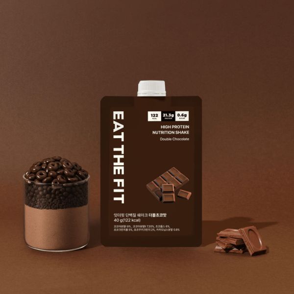 [Eat the Fit] Protein Shake 280g (7 sticks) - Double Choco Flavor