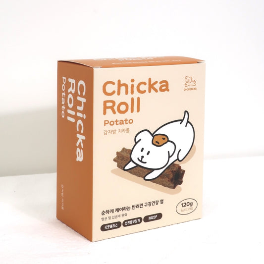 [Coco Daeng] Preservative-Free Potato Field Chicaroll Dog Dental Chew 120g (8g x 15pcs)