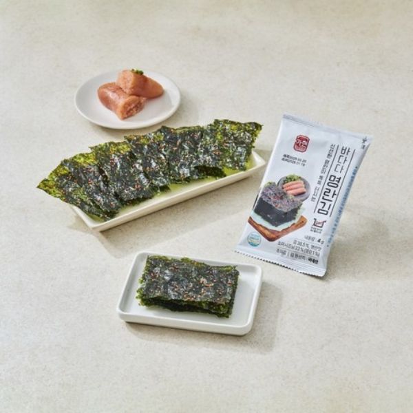 [SNS Hot Item] [Kim Seobang] Bada Da Hadong Green Tea Salted Pollock Roe Seaweed 4g (1 piece)