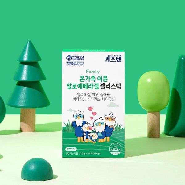 [Kidsten] Family Immune Aloe Vera Gel Jelly Sticks (2g × 14 Sticks)