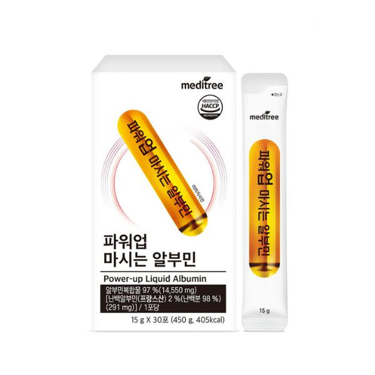 [Meditree] Power-Up Drinkable Albumin Amino Acid (15g × 30 packets)