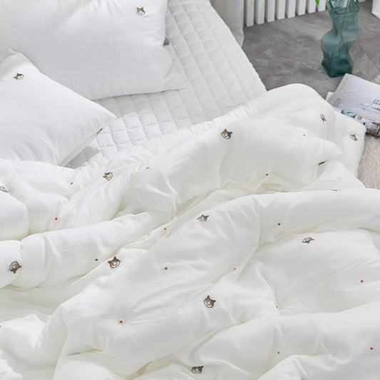 [Nyangnyangi] Modal Bedding Comforter & Pad Set - White SS