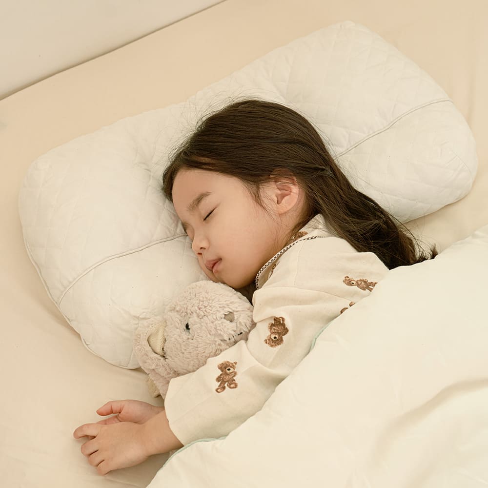 (Not in Use)[Sleep Gonggam] NEW Milk Pillow – Kids + Waterproof Cover