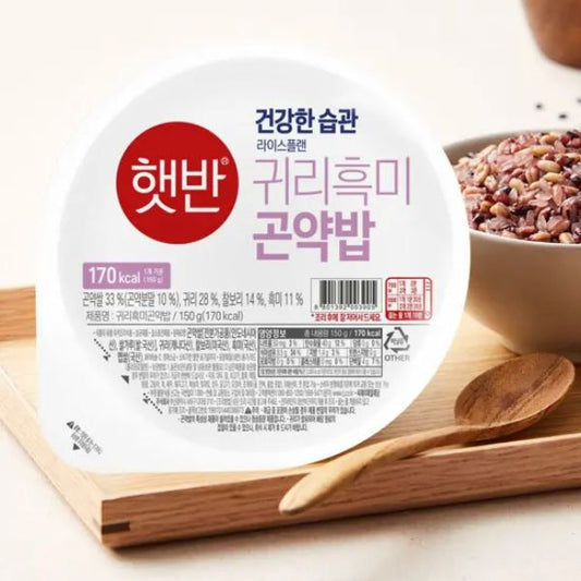 [CJ CheilJedang] Hetbahn Oat & Black Rice Konjac Meal 150g