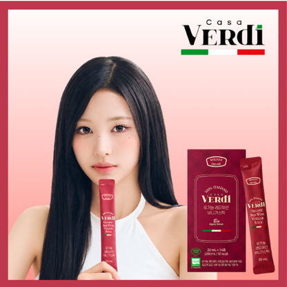[Casa Verdi] Organic Red Wine Vinegar Sticks (20ml × 14Sachets) K015
