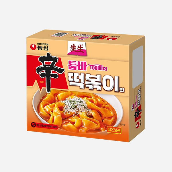 [Nongshim] Saengsaeng Shin Ttomba Flat Tteokbokki Noodles (252g)