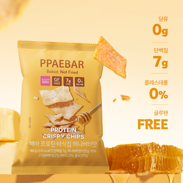 [Peba] Low-Sugar Diet Protein Crisps - Honey Butter Flavor 60g