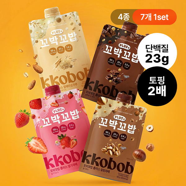 [Kkobak Kkobap] Crunchy Korean Product Plus - Korean Product (50g × 7Units)