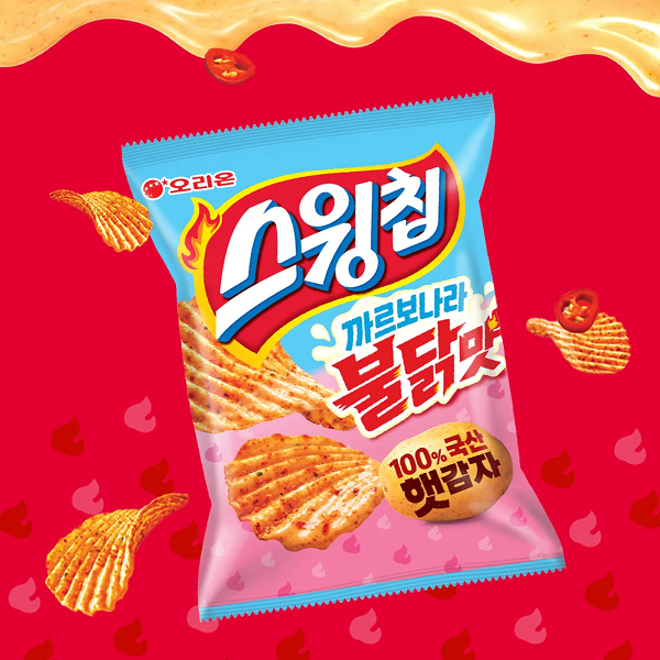 [Orion] Swing Chip Potato Chips Carbonara Buldak Flavor 55g