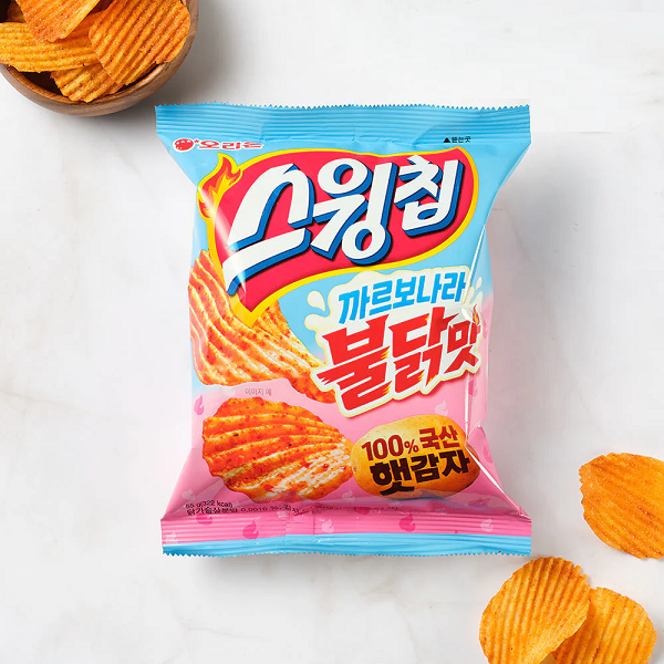 [Orion] Swing Chip Potato Chips Carbonara Buldak Flavor 55g