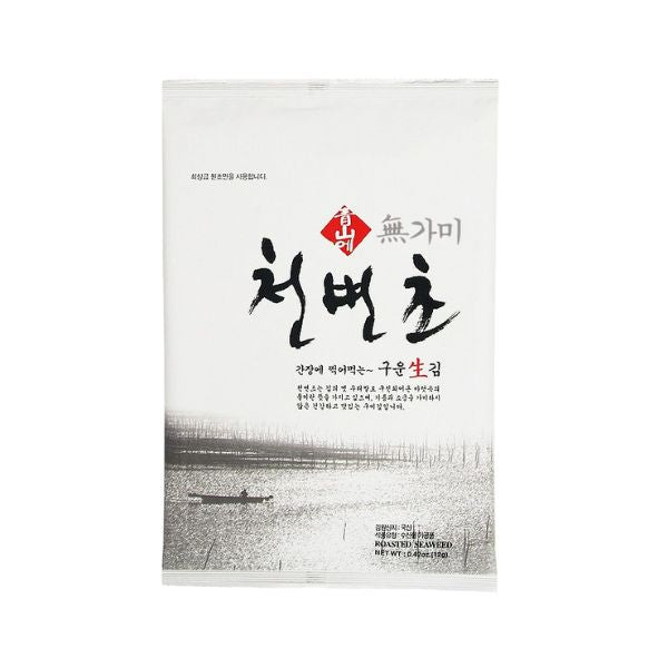 [Gijang People] Unsalted Roasted Gopchang Seaweed Cheonbyeoncho 12g