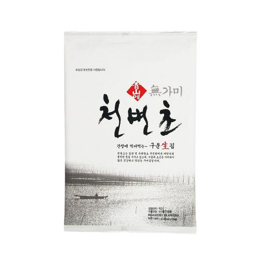 [Gijang People] Unsalted Roasted Gopchang Seaweed Cheonbyeoncho 12g