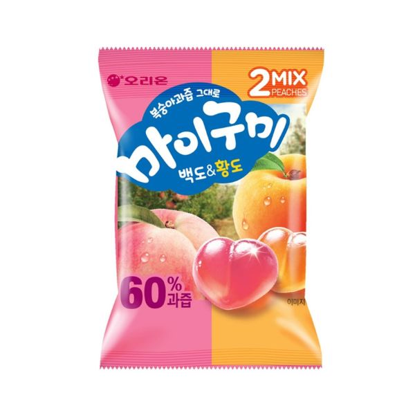 Orion My Gummy White Peach and Yellow Peach 66g