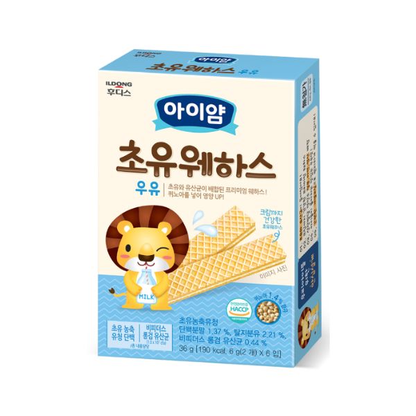 [Ildong Foodis] Aiyam Colostrum Wafer Milk 36g