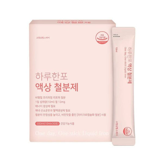 [GoCheolnam] One-a-Day Liquid Iron Supplement (10ml x 30 sticks)