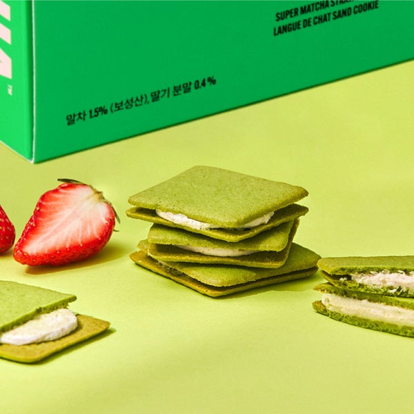 [Super Matcha] Randsha Cream Sand 90g (Pack of 10) - Strawberry