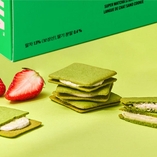 [Super Matcha] Randsha Cream Sand 90g (Pack of 10) - Strawberry