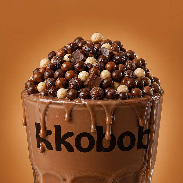 [Kkobak Kkobap] Crunchy Korean Product Plus - Double Chocolate (50g × 7Units)