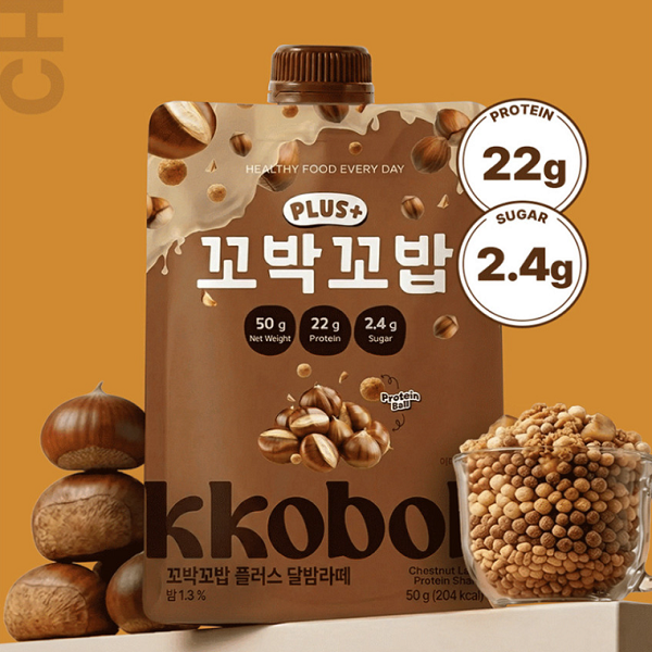 [Kkobak Kkobap] Crunchy Korean Product Plus - Moonlit Chestnut (50g × 7Units)