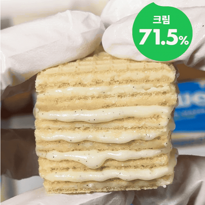 [Lalasweet] Low-Sugar Deep Cream Wafers - French Vanilla Minis 80g