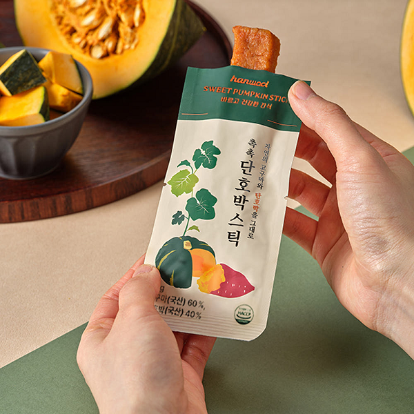 [Hanul Food] Moist Korean Pumpkin Stick 1 piece 20g