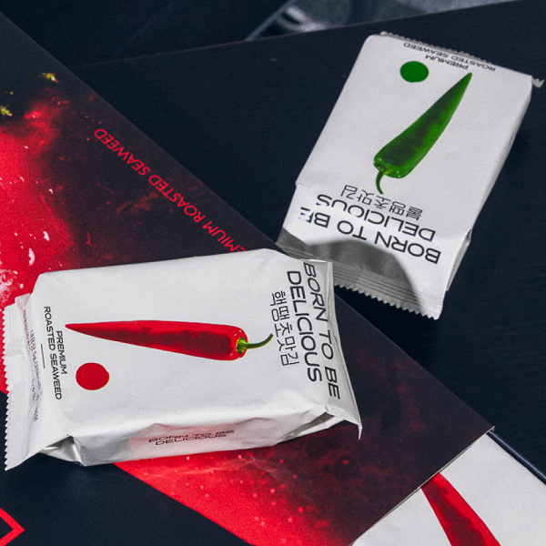 [Born to Be Delicious] Korean Product Hot Chili Seaweed Snack (5g × 5Units)